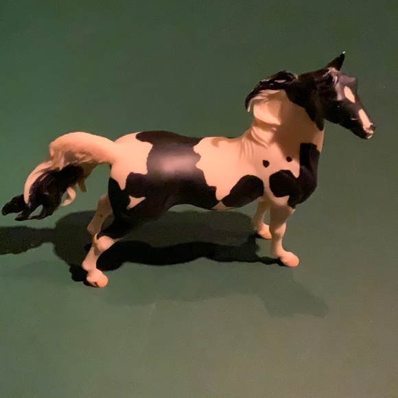 Breyer horse black and white standing saddlebred stallion #1141 - Picture 3 of 7